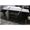 Image 7 : Contemporary Granite Front Server w/2 Single Drawer Stands - 3 Pc. Set