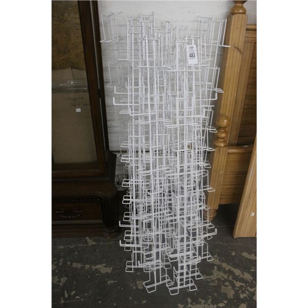 White Merchandising Racks