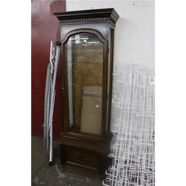 Footed Curio Cabinet - Some Damage