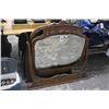 Image 1 : Old Mahogany Dresser Mirrors -2 - Some Damage - No Shipping