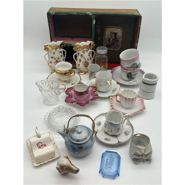 Victorian & Antique Miniature Porcelain, Glass & Novelties