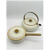 Image 3 : Two Pieces Copco Gold Enamelled Cast Iron Cookware (Sam Lebowitz Design)