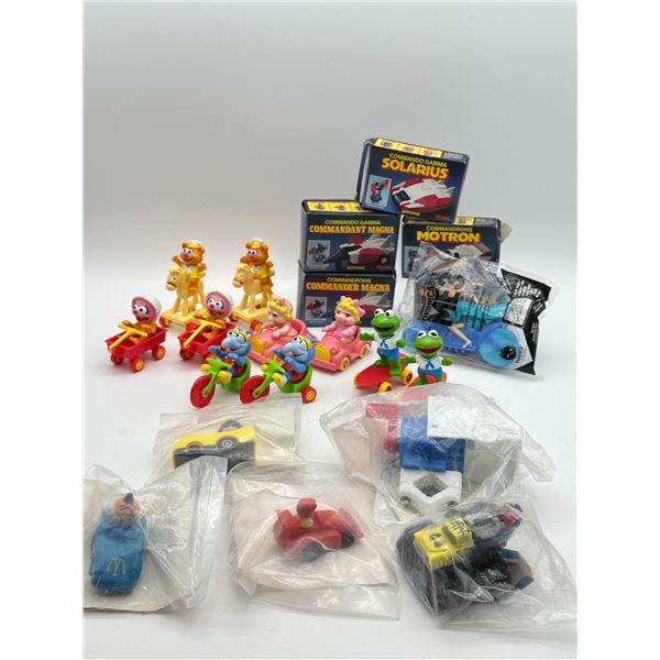 Collection of Vintage Muppet Babies McDonald's Toys, Tomy Commandrons & Mixed Happy Meal Figures