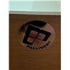 Image 7 : Palliser Walnut Wood Dressing Table w/Folding Mirror & Storage Cabinet