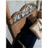Image 5 : Palisar Full-Size 2 Post Bed Set with Frame, Mattress, Bedding, and Pillows