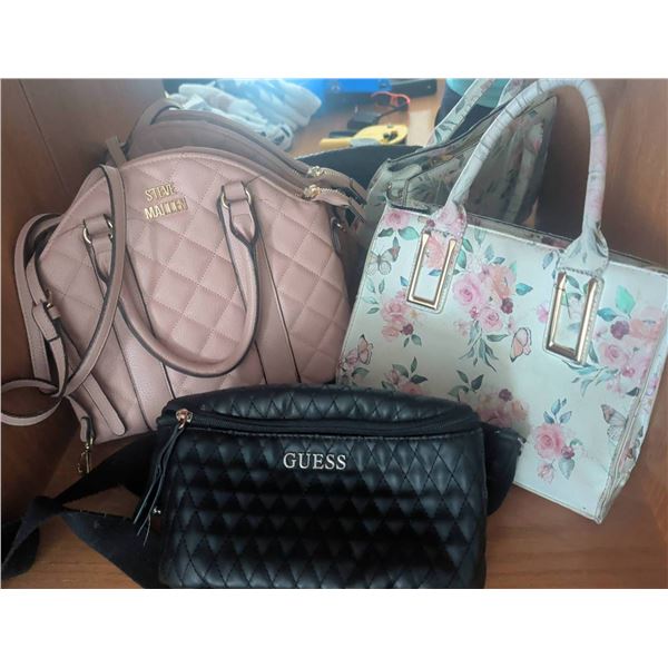 Ladies Handbags: Steve Madden, Guess, & Floral Printed