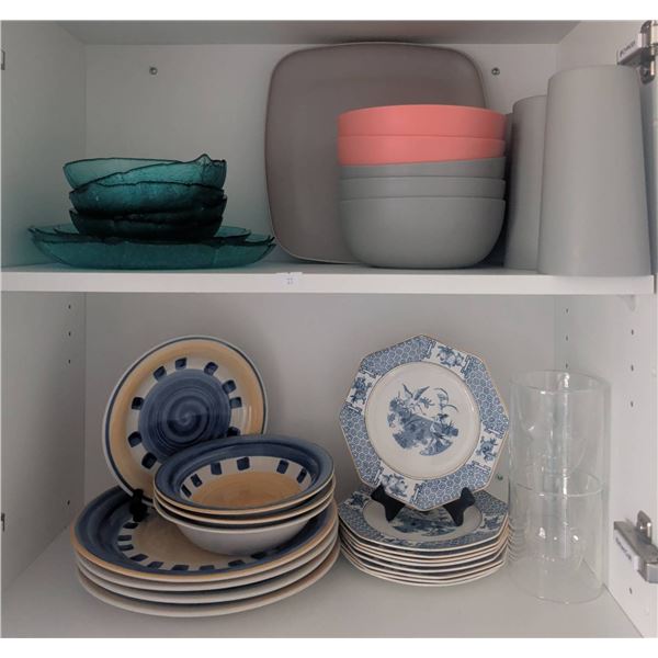 Kitchenware Featuring Johnson Brothers Geneva Plates and Glassware