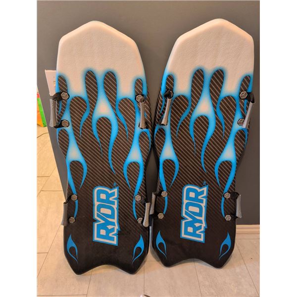 RYDR Dual-Surf Bodyboards With Flame Graphics