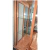Image 4 : Wooden China Cabinet with Glass Doors and Shelving