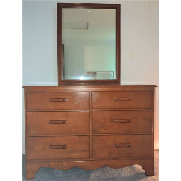 Maple Dresser with Mirror by Saugeen Krug