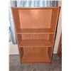 Image 2 : Wooden Twin Bunk Bed Frame with Storage Drawers and Matching Bookshelf