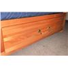 Image 9 : Wooden Twin Bunk Bed Frame with Storage Drawers and Matching Bookshelf