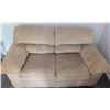 Image 3 : Plush Corduroy 2 Seater w/ Decorative Throw Blanket