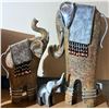 Image 1 : Three Elephant Sculptures with Metal and Bead Accents