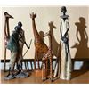 Image 1 : Handcrafted African-Inspired Figures and Giraffe Sculptures