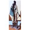 Image 3 : Handcrafted African-Inspired Figures and Giraffe Sculptures