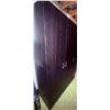 Image 2 : Three-Door Dark Wood Laminate Wardrobe with Shelving and Hanging Space