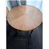 Image 2 : Round Metal and Wood Side Tables with Decorative Base