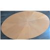 Image 4 : Oblong Wood Coffee Table with Metal Base – Modern