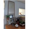 Image 2 : Decor & Home Accessories Bundle - Mirror, Artificial Plants, & Candle Holders