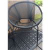 Image 3 : Outdoor Bistro Set w/Woven Chairs & Drum Table