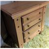 Image 2 : Solid Maple 2 Drawer Chest with Turned Legs and Brass Knobs
