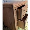 Image 3 : Solid Maple 2 Drawer Chest with Turned Legs and Brass Knobs