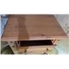 Image 4 : Solid Maple 2 Drawer Chest with Turned Legs and Brass Knobs