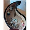Image 2 : Tiered Rotating Jewelry Organizer with Interior Compartments