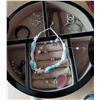 Image 4 : Tiered Rotating Jewelry Organizer with Interior Compartments