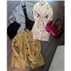 Image 1 : Outerwear&Accessories - Fen-Nelli Belted Floral Trench Coat, Jessica Petite Yellow Jacket, Red Purse