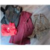 Image 1 : Womens Clothing Lot Featuring Tahari Coat, Leopard Print Blazer, and More