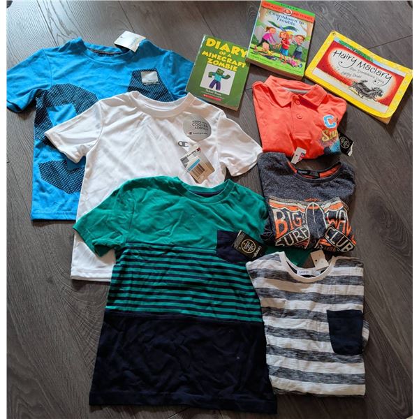 New With Tags Boys Size 5 Tees & Assorted Easy Reads