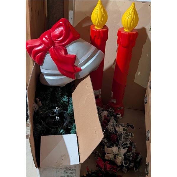 New Holiday Tree w/ Vintage Yard Ornaments, Lights & More