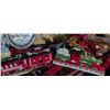 Image 2 : Holiday Decorations and Collectibles with Santa Figure, Ornaments, and Train Set