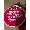 Image 6 : Christmas Decorations Including Glitter Cones, Penguin Figurine, Wicker Reindeer, and More