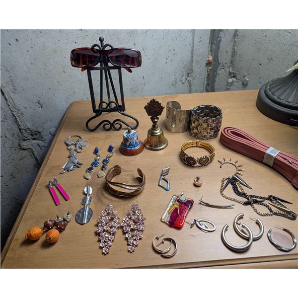 Jewelry, Accessories, Decor Items, and Pink Adjustable Strap