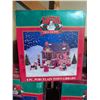 Image 3 : Santas Light Up Porcelain Christmas Village Collection w/ Accessories