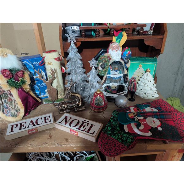 Holiday Decor Collection With Figurines and Ornaments