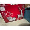 Image 4 : Home Accents Holiday Santa Figurine and 2-Piece LED Deer and Sleigh Set