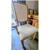 Image 8 : Oak Dining Table w/ Six Upholstered Chairs