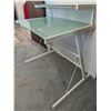 Image 2 : Modern 2 Tier Desk With Frosted Glass And Metal Frame