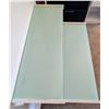 Image 6 : Modern 2 Tier Desk With Frosted Glass And Metal Frame