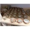 Image 13 : Set of Famille Rose Tableware: Serving Chargers & Bowls, Plates, Teacups, etc, Misc Sizes