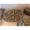Image 14 : Set of Famille Rose Tableware: Serving Chargers & Bowls, Plates, Teacups, etc, Misc Sizes