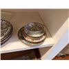 Image 20 : Set of Famille Rose Tableware: Serving Chargers & Bowls, Plates, Teacups, etc, Misc Sizes