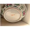Image 30 : Set of Famille Rose Tableware: Serving Chargers & Bowls, Plates, Teacups, etc, Misc Sizes