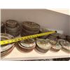 Image 37 : Set of Famille Rose Tableware: Serving Chargers & Bowls, Plates, Teacups, etc, Misc Sizes