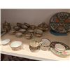 Image 4 : Set of Famille Rose Tableware: Serving Chargers & Bowls, Plates, Teacups, etc, Misc Sizes