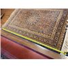 Image 10 : Vintage Hand-Woven Persian Style Area Rug w/ Floral Motif & Fringed Edges 78" x 53"